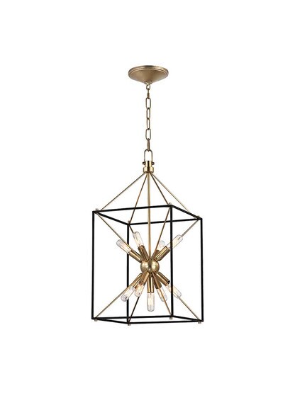 Glendale 12 1/4 inch Pendant in Aged Brass.